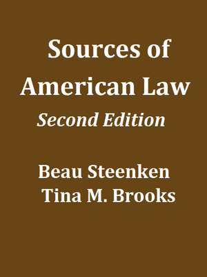 cover image of Sources of American Law An Introduction to Legal Research Second Edition